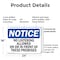 Signmission No Loitering Allowed On Or In Front Of These OSHA Notice Sign, Plastic, 24in W x 18in L, 2PK OS-2PACK-NS-P-1824-L-14684 - alternate 7